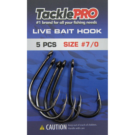 TacklePro Live Bait Hook #7/0 - 5pc | ISL