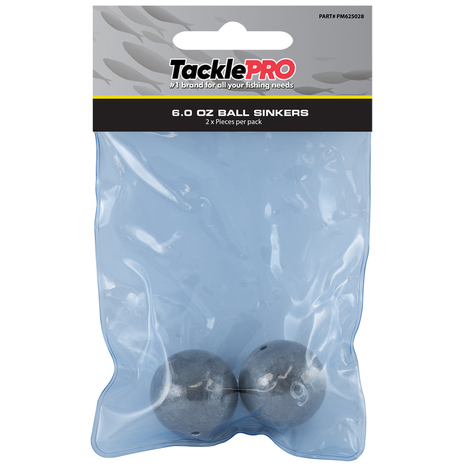 TacklePro Ball Sinker 6.0oz - 2pc