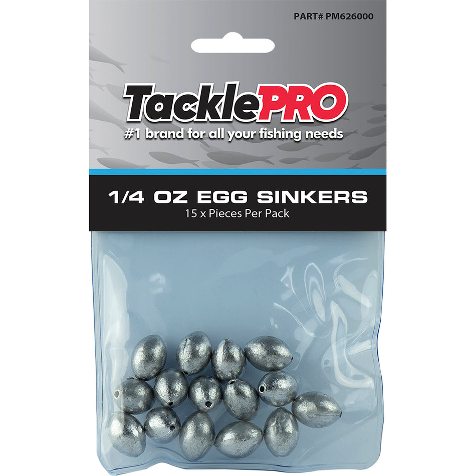 TacklePro Egg Sinker 1/4oz - 15pc**