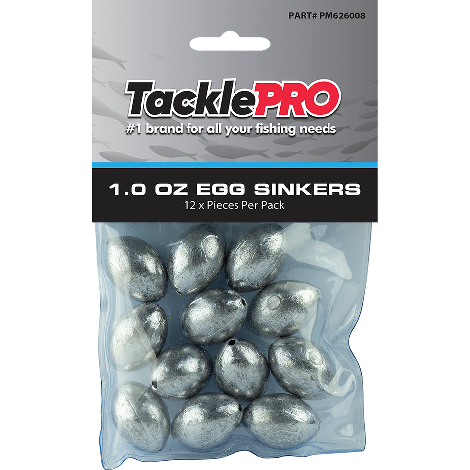 TacklePro Egg Sinker 1.0oz - 12pc**