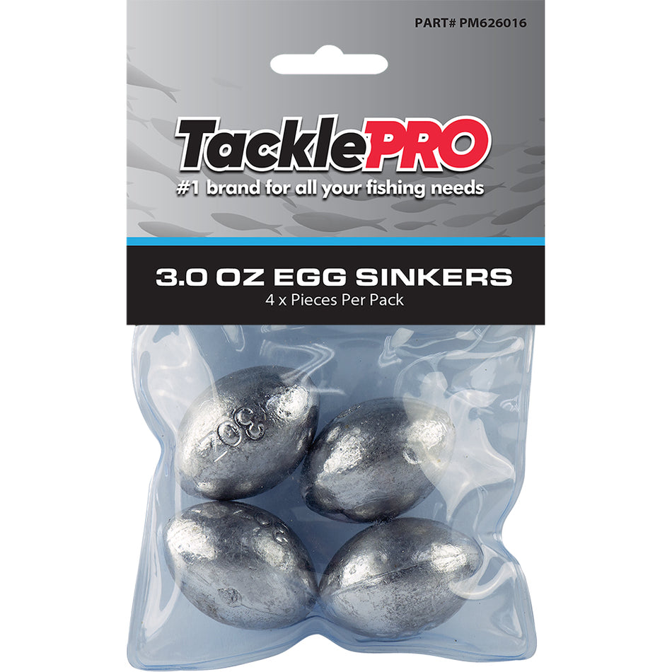 TacklePro Egg Sinker 3.0oz - 4pc**