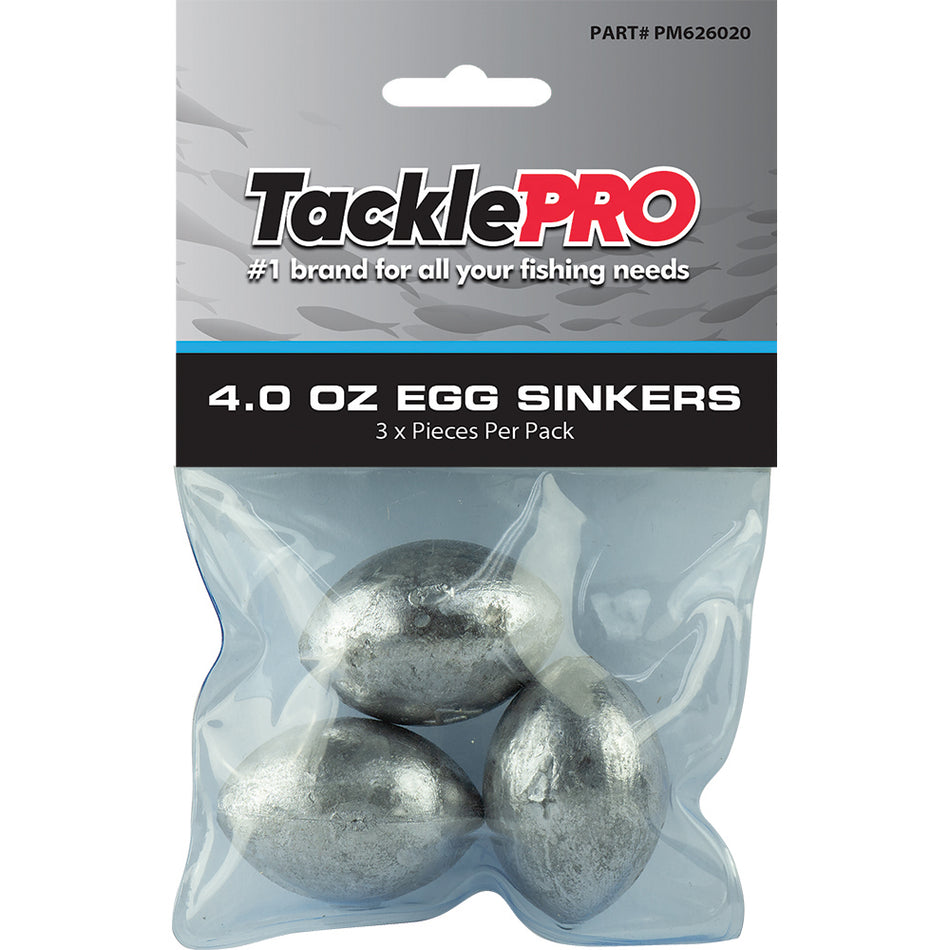 TacklePro Egg Sinker 4.0oz - 3pc**