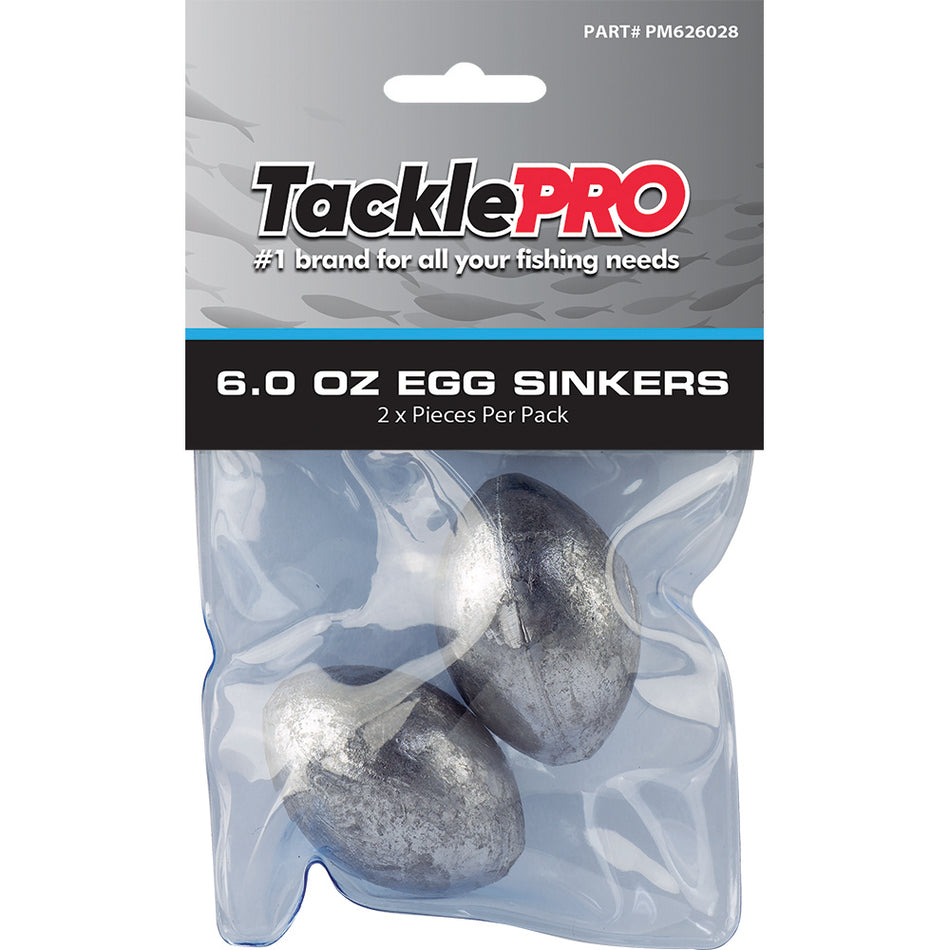 TacklePro Egg Sinker 6.0oz - 2pc**