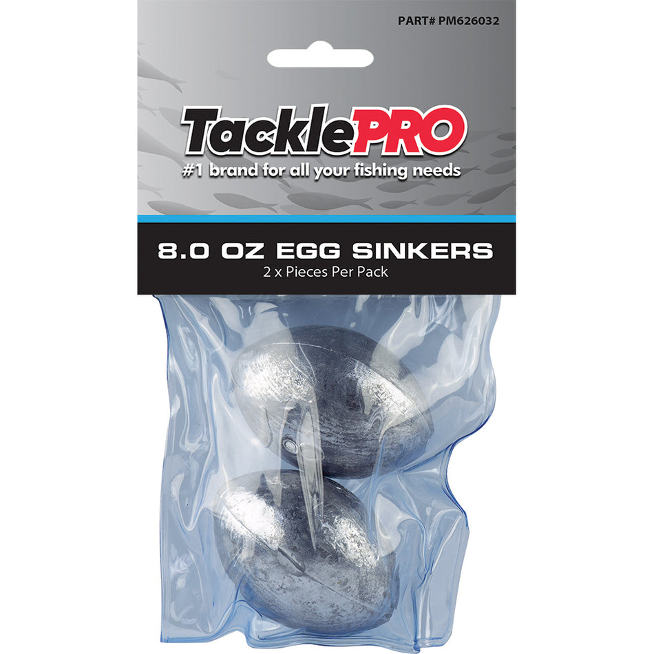 TacklePro Egg Sinker 8.0oz - 2pc**