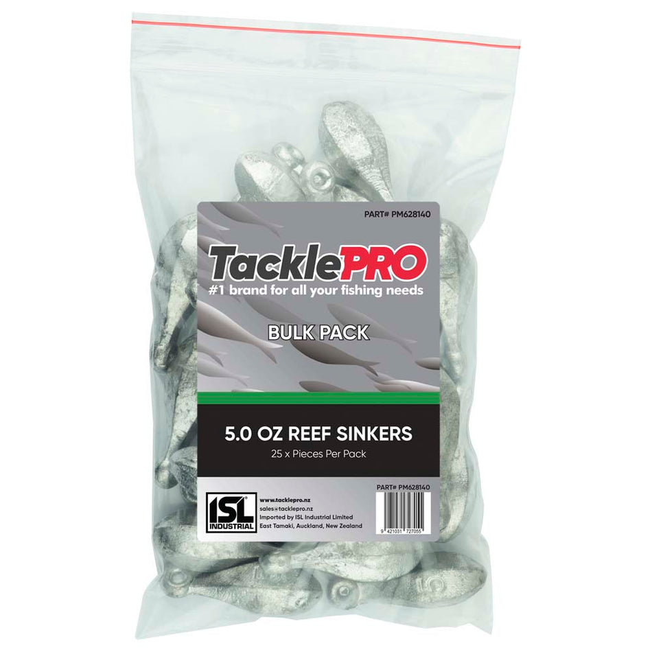 TacklePro Reef Sinker 5.0oz - Bulk Pack - 25 Piece Pack