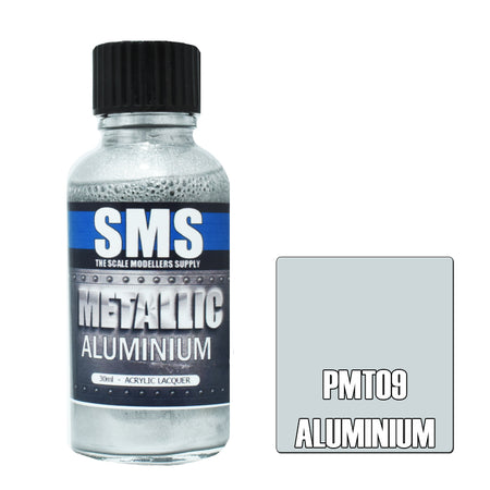 Air Brush Paint 30ml Metallic Aluminium Acrylic Lacquer Scale Modellers Supply | Formula