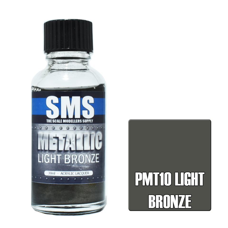 Air Brush Paint 30ml Metallic Light Bronze Acrylic Lacquer Scale Modellers Supply | Formula