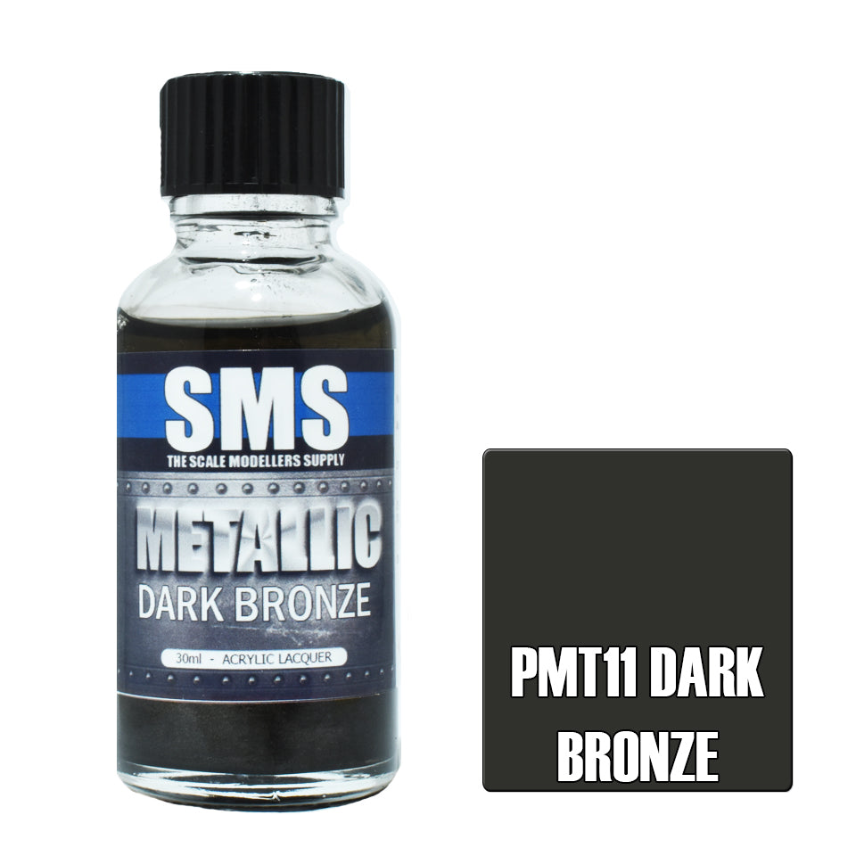 Air Brush Paint 30ml Metallic Dark Bronze Acrylic Lacquer Scale Modellers Supply | Formula