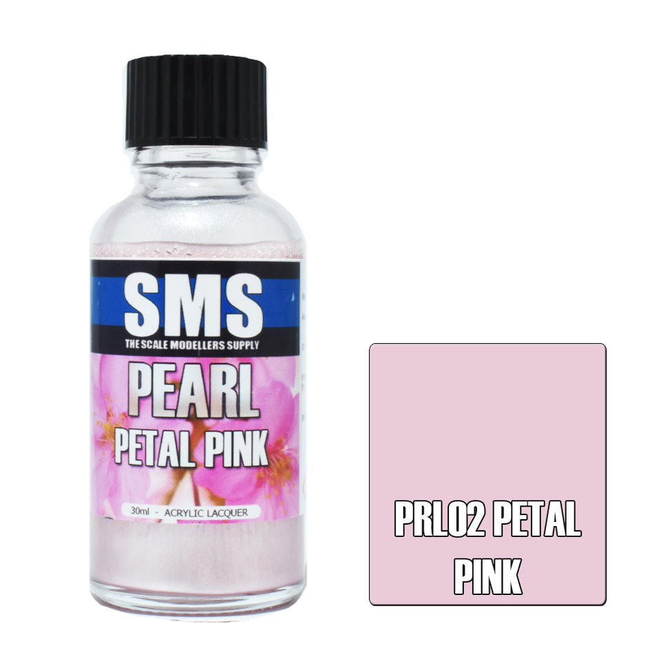 Airbrush Paint 30ml Pearl Petal Pink Acrylic Lacquer Scale Modellers Supply | Formula