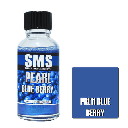 Airbrush Paint 30ml Pearl Blue Berry Acrylic Lacquer Scale Modellers Supply | Formula