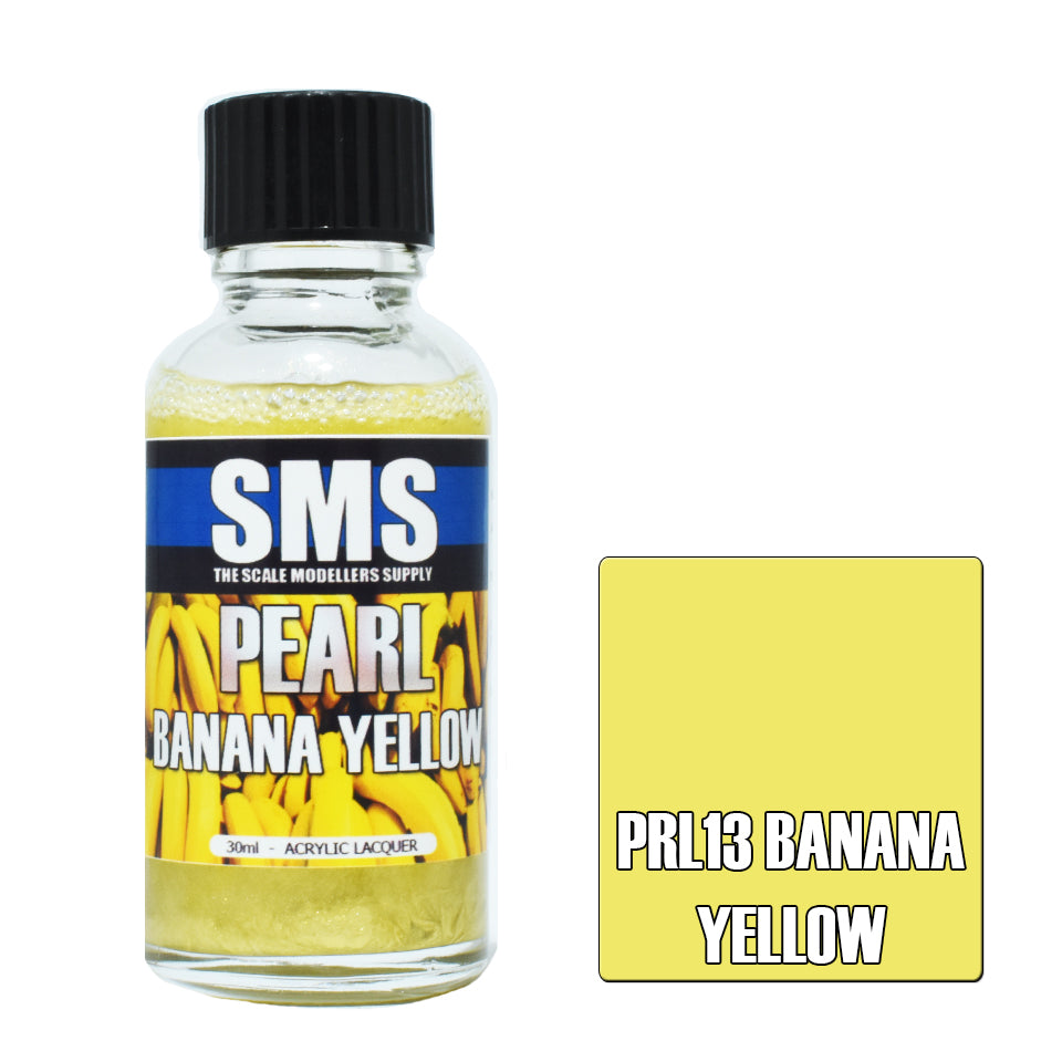 Airbrush Paint 30ml Pearl Banana Yellow Acrylic Lacquer Scale Modellers Supply | Formula