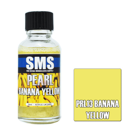 Airbrush Paint 30ml Pearl Banana Yellow Acrylic Lacquer Scale Modellers Supply | Formula