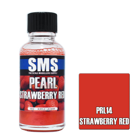 Airbrush Paint 30ml Pearl Strawberry Red Acrylic Lacquer Scale Modellers Supply | Formula
