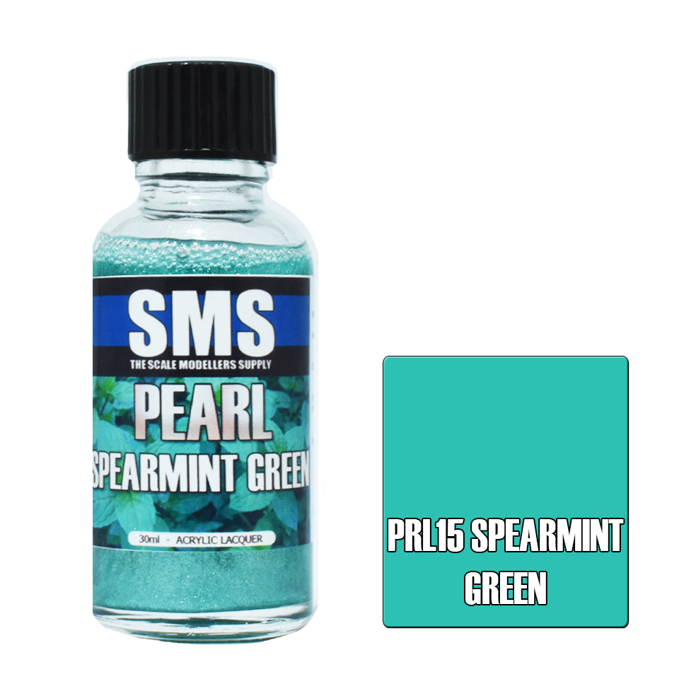 Airbrush Paint 30ml Pearl Spearmint Green Acrylic Lacquer Scale Modellers Supply | Formula