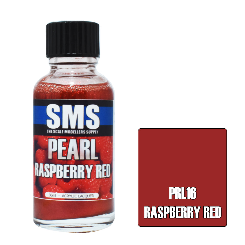 Airbrush Paint 30ml Pearl Raspberry Red Acrylic Lacquer Scale Modellers Supply | Formula