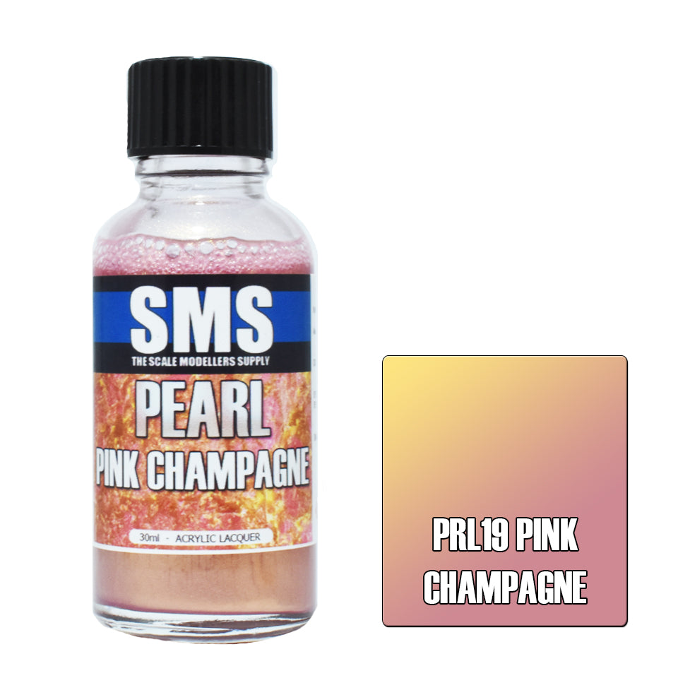 Airbrush Paint 30ml Pearl Pink Champagne Acrylic Lacquer Scale Modellers Supply | Formula