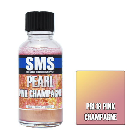 Airbrush Paint 30ml Pearl Pink Champagne Acrylic Lacquer Scale Modellers Supply | Formula