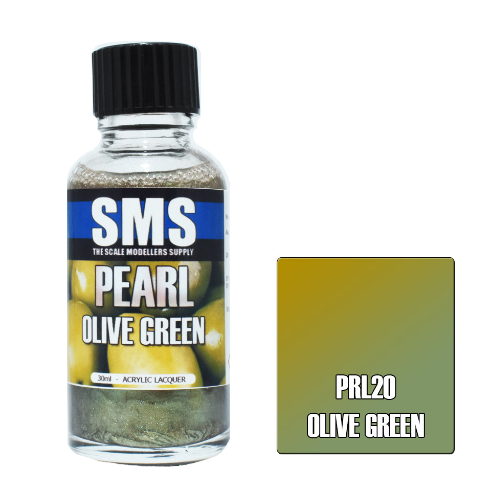 Airbrush Paint 30ml Pearl Olive Green Acrylic Lacquer Scale Modellers Supply | Formula