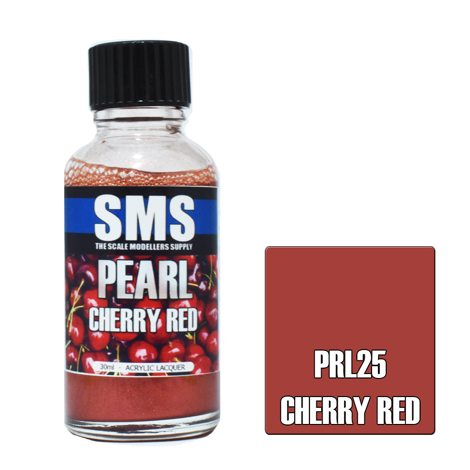 Airbrush Paint 30ml Pearl Cherry Red Acrylic Lacquer Scale Modellers Supply | Formula