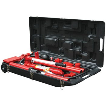 Torin - Big Red T71002L Hydraulic Portable Power Kit 10 Ton In Blow Mould Case with Wheels