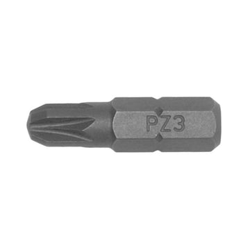 10 pack of 1/4 inch hex Pozidriv PZ3 bits, 25mm length