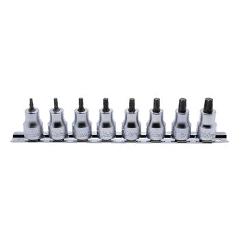 Koken RS3025 Torx Bit Socket Set On Rail 8pc 3/8"Dr T10-T45 | Hobeca