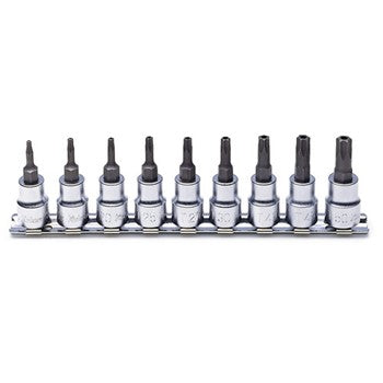 Koken RS3025TH Security Torx Bit Socket Set On Rail 9pc 3/8"Dr TH10-TH50