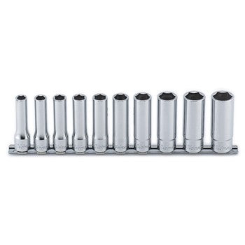 Koken RS4300M Deep Socket Set On Rail 6pt 10pc 1/2 "Dr 10-22mm | Hobeca