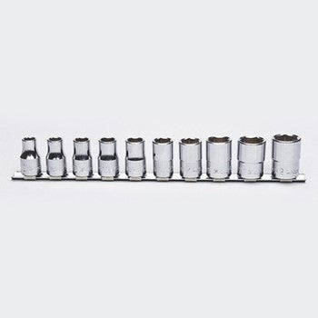 Koken RS4400M Socket Set On Rail 6pt 10pc 1/2 "Dr 10-22mm | Hobeca