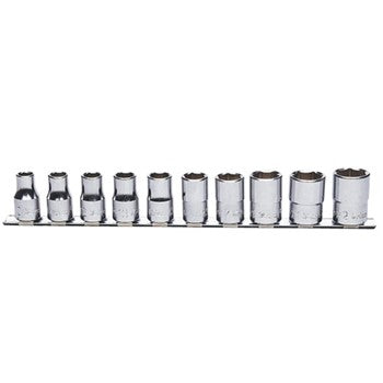 Koken RS4405A Socket Set On Rail 12pt 10pc 1/2 Dr 3/8-15/16" | Hobeca
