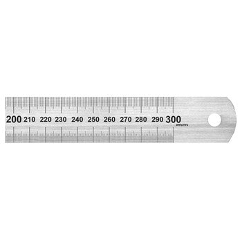 Worldwide 1850 Stainless Steel Rule 150mm Metric Only / Conversion Table