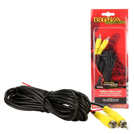 Dna Camera Video Cable Rca To Rca With Red Power Wire 6 Metre | Formula