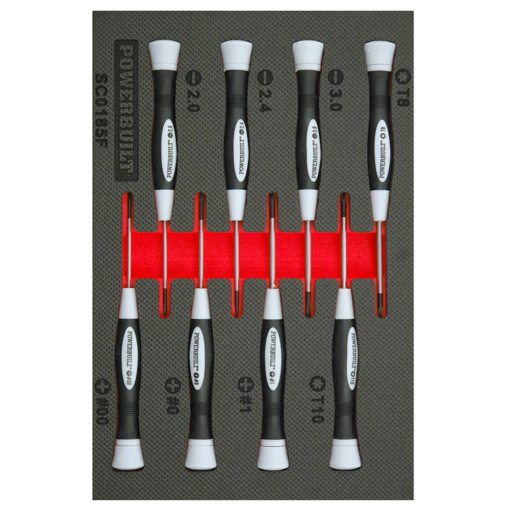 Powerbuilt 9pc Precision Screwdriver Tray