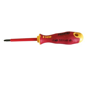 Felo 417 Ergonic Plus/Minus Insulated Screwdriver Size Z1 Hardened Tip