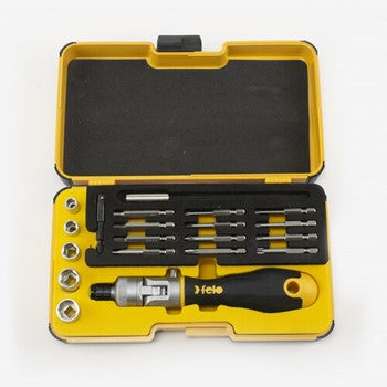 Felo ERGONIC K Socket & Bit Set 1/4"Dr 20pc | Hobeca
