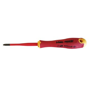 Felo 417 Ergonic E/Slim Insulated Plus/Minus Screwdriver Size Z1 Hardened Tip