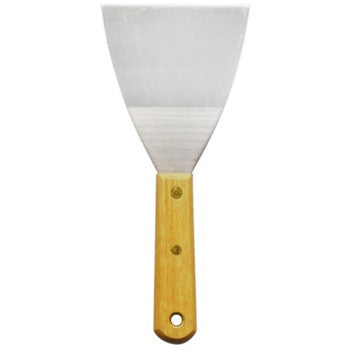 Worldwide Steel Paint Scraper Wooden Handle 100mm