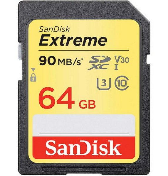 Sandisk Extreme Sdxc 64gb Up To 150mb/S Sd Card Class 10 U3 V30 | Formula