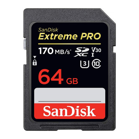 Sandisk Extreme Pro Sdxc 64gb Up To R170mb/S W90mb/S Sd Card Uhs-I V30 | Formula