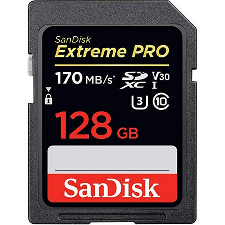 Sandisk Extreme Pro Sdxc 128gb Up To R170mb/S W90mb/S Sd Card Uhs-I V30 | Formula