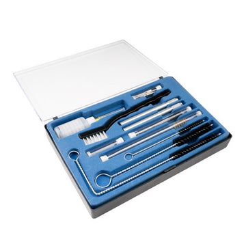 Iwata 23-piece spray gun cleaning kit with brushes and cleaning solution