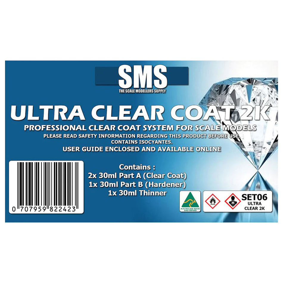 Airbrush Paint Ultra Clear Coat 2k Set For Scale Models | Formula