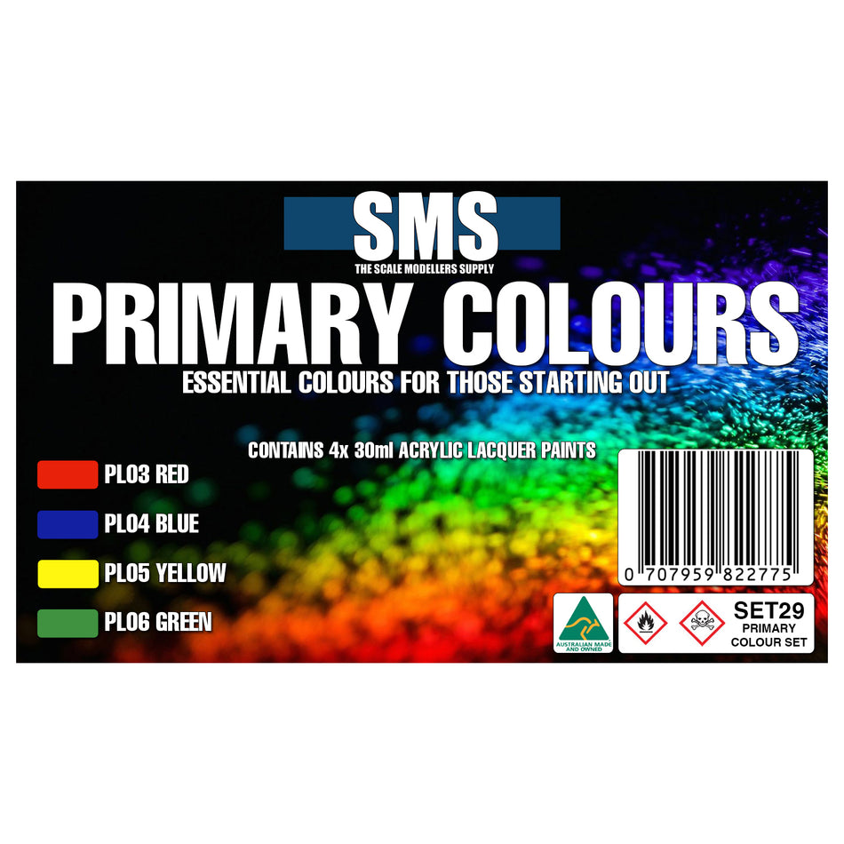 Airbrush Paint Primary Colour Set Sms | Formula