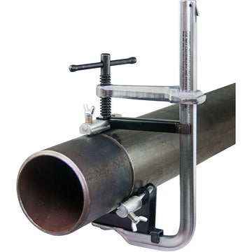 Stronghand pipe fit-up clamp, 100–140 mm capacity