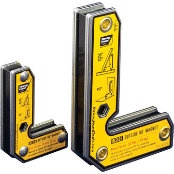 Stronghand inside outside angle magnets combo pack with 30 60 90 degree positioning