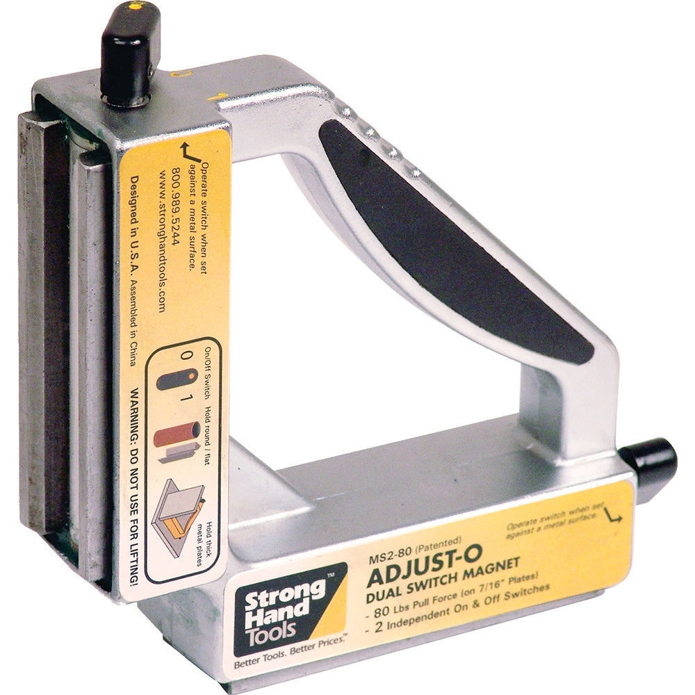 Stronghand Adjust-O Dual Switch Magnet Square 55kg | ISL