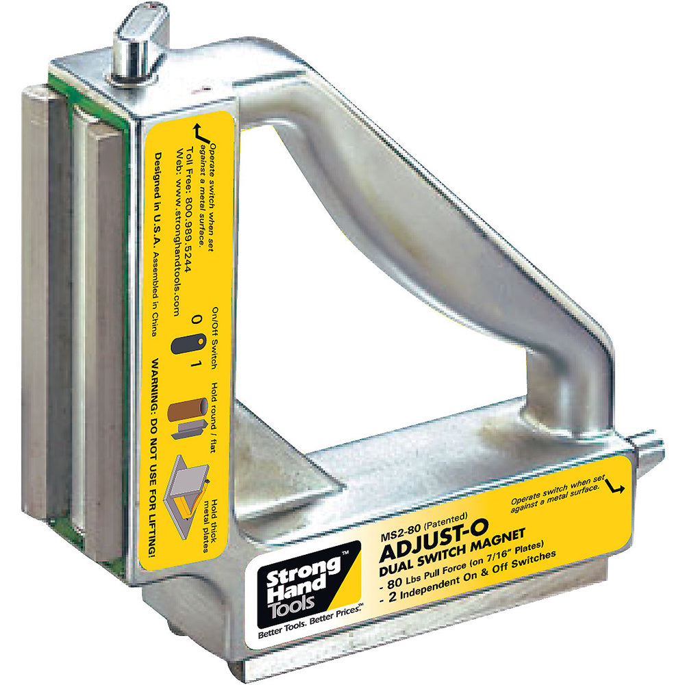 Stronghand Adjust-O Dual Switch Magnet Square 120kg | ISL