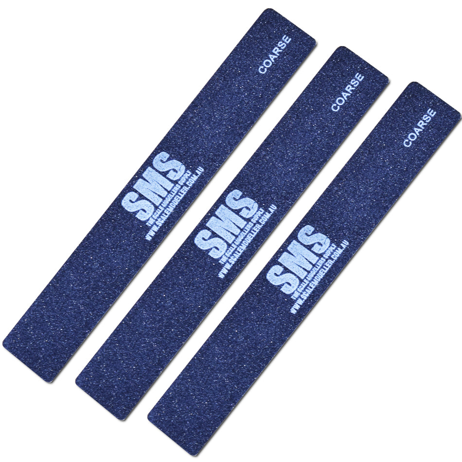 Scale Modellers Supply Sanding Sticks 3pc (Coarse) | Formula