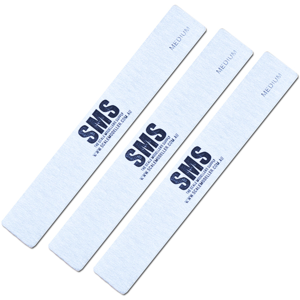 Scale Modellers Supply Sanding Sticks 3pc (Medium) | Formula