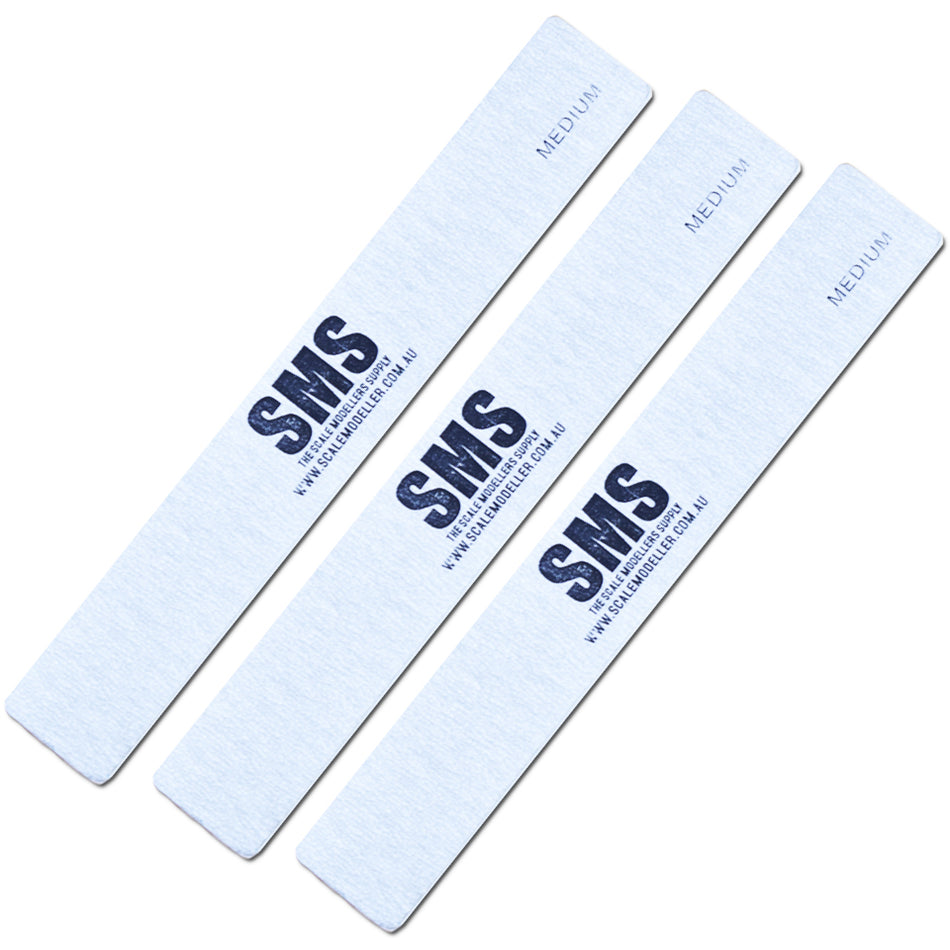 Scale Modellers Supply Sanding Sticks 3pc (Medium) | Formula